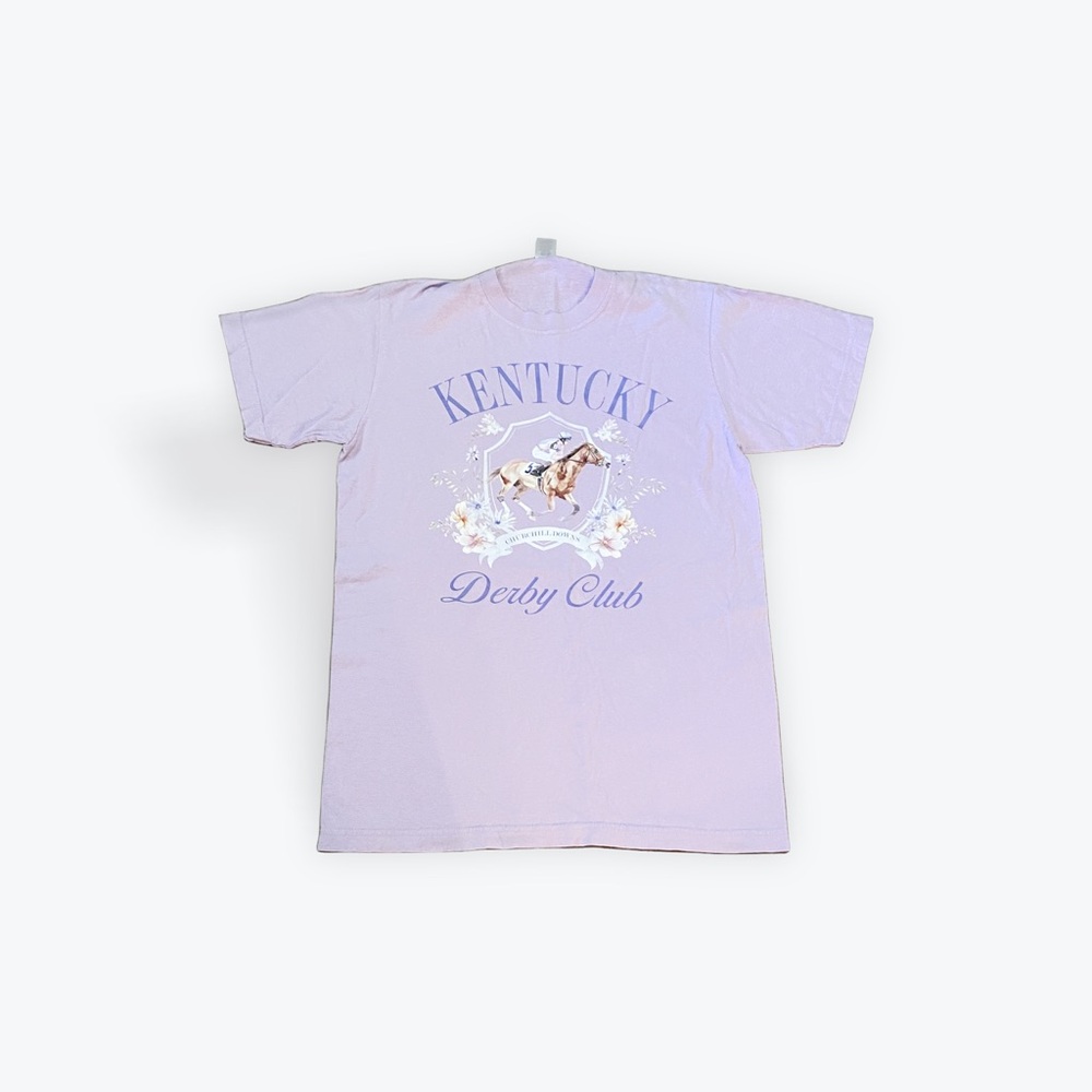 Kentucky Derby Club Lilac Graphic Tee
